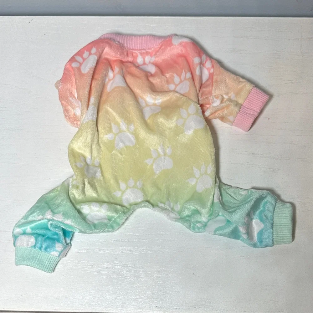 Colorful Tie-Dye Dog Pajamas